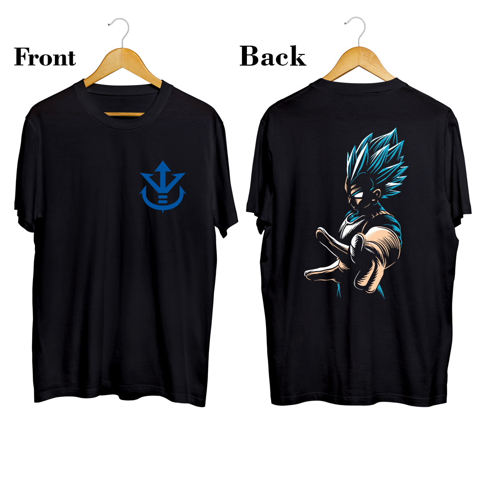 Vegeta Front & Back Print Anime Tee – CALLISTO