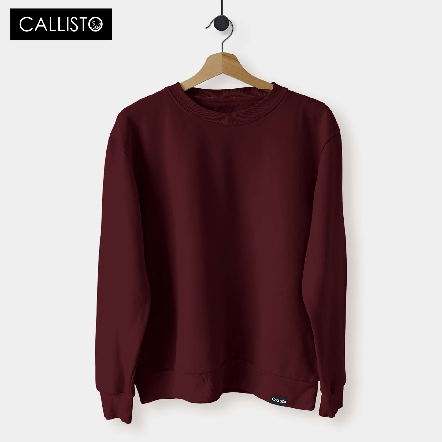 Relaxed Fit Maroon Sweatshirt
