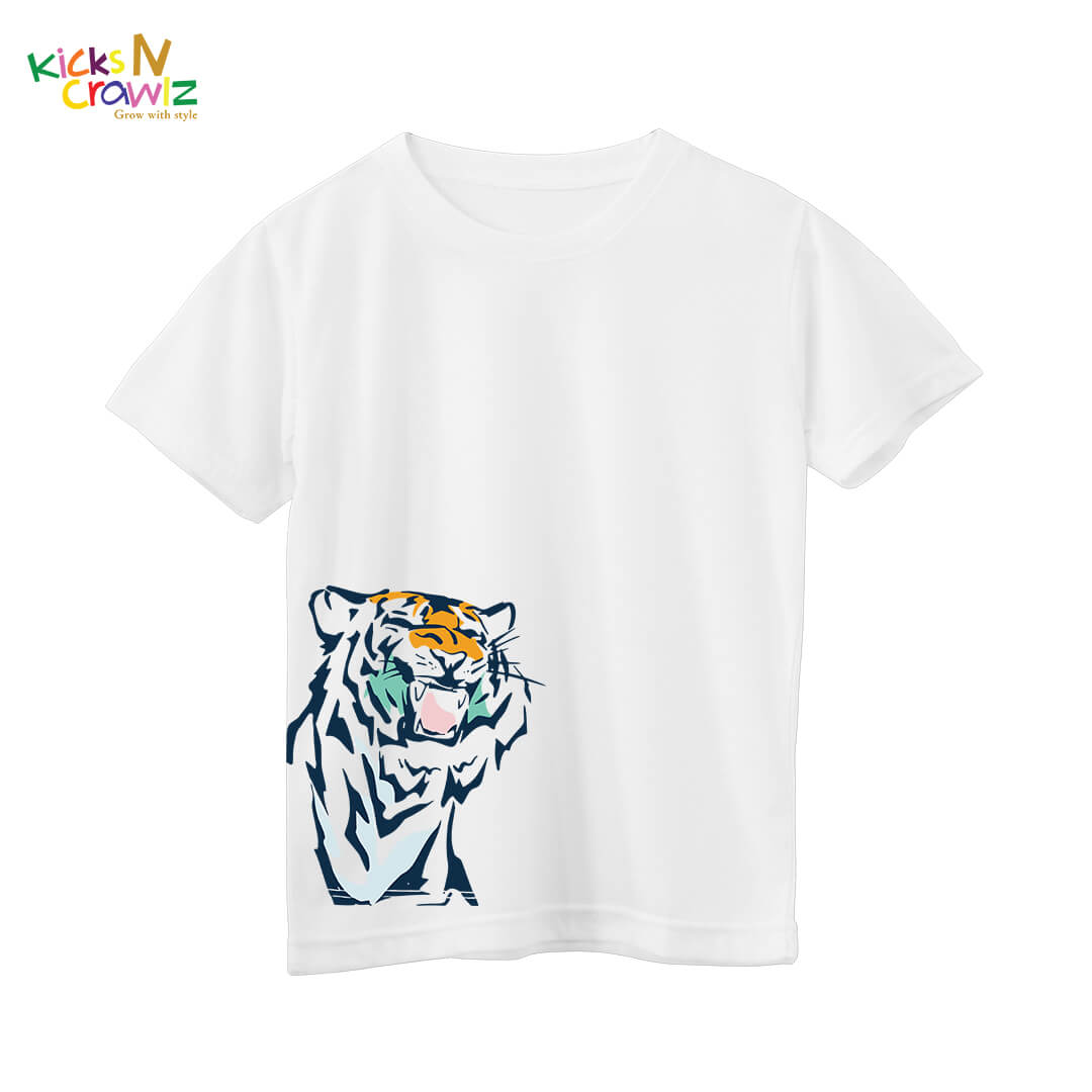 Summer Tiger Boy T-Shirt For Children's