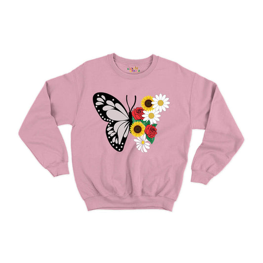 Butter Fly Girls Sweat-Shirt